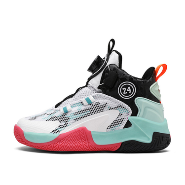 Basketball 2025 Rotating Button Sports Boys' Non Slip Running Children's Mesh Shoes, Breathable Spring And Summer Styles_voghion.com