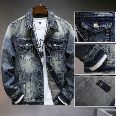 Men's Jacket Denim Shirt Spring Autumn 2024 New Fashion Trendy Brand Multi-Pocket American Workwear Coat Clothing_voghion.com