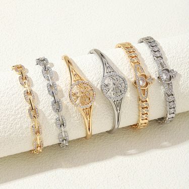Women's Jewelry Tree Of Life Bracelet - Elegant Boho Chic Zinc Alloy Cuff Bangle For Everyday Wear (Gold & Silver, Sizes 7-11) High End Hand Jewelry_voghion.com