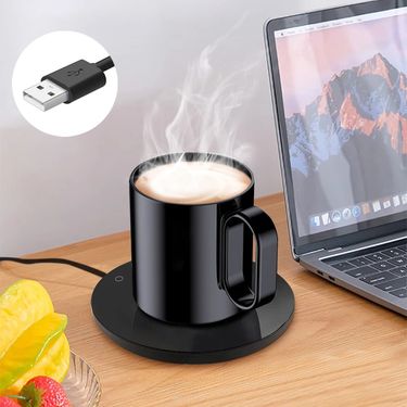 Mug Warmer USB Cup Warmer Coffee Cup Heater Thermostatic Heating Coaster Cup Electric Milk Tea Coffee Mug Warmer For Office Home_voghion.com