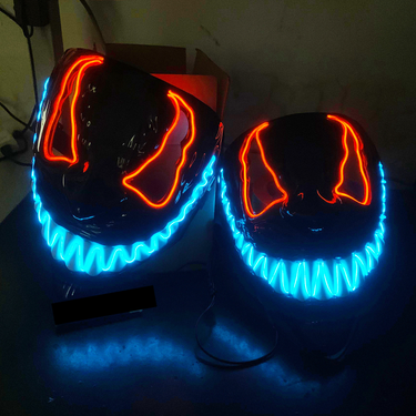 Hallowmas Venom luminous mask same movie horror funny full face LED mask props_voghion.com