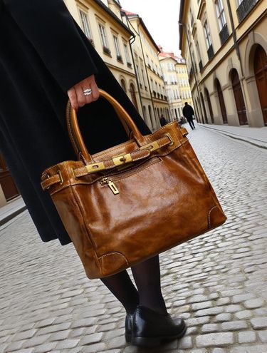 Vintage Cowhide Leather Birkin Handbag | Classic Genuine Leather Birkin Purse | Timeless Handcrafted Bag | Luxury Leather Tote | Gift For Her_voghion.com