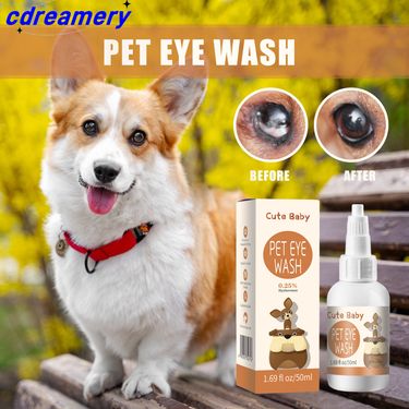 Pet Eye Drop Solution & Wash Water 50ml – Clean Tears & Stains For Dogs & Cats In Pet Shops_voghion.com