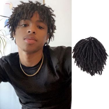 Hair Extensions Wigs Dreadlocks 6 Inch Curly Hair Top Wig Spiral Chemical Fiber Spiral Mesh Dreadlocks Braided Hair_voghion.com