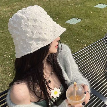 Hot Sale Spring Summer Thin Lace Bucket Hat Women Lady Wide Brim Fordable Panama Sun Cap Outdoor Beach Tour Fisherman Caps_voghion.com