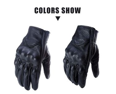 Supply Non-standard Non-hole Perforated Leather Racing Off-road Motorcycle Gloves_voghion.com