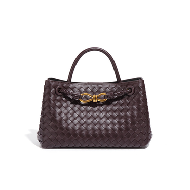 Fashionable horizontal hand-woven bag for women, casual large-capacity shoulder crossbody bag, commuter high-end handbag_voghion.com