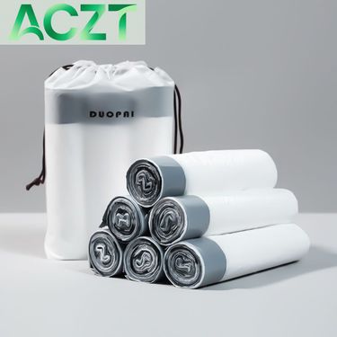 ACZT Glad ForceFlex Drawstring Trash Bags - Extra Thick 45x45cm, Tear-Resistant For Home & Dorm_voghion.com