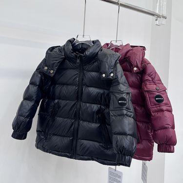 Children's Down Jacket 2025 Winter New Style Small And Medium Sized Children's Thick Warm Hooded Short 90 White Duck Down Winter Coat_voghion.com