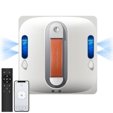 Window Cleaning Robot Liectroux S11, 4-Way Water SprayIntelligent Navigation, Multiple Safety System, Frameless Works, Remote And App Control_voghion.com