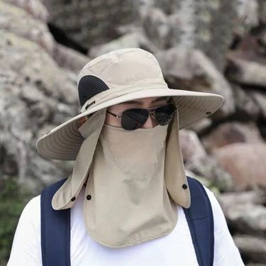 Hot Sale UV-proof Big Eaves Hat Summer Sunshade Fisherman Sunscreen Outdoor Fishing Waterproof Quick Drying Breathable Umbrella_voghion.com