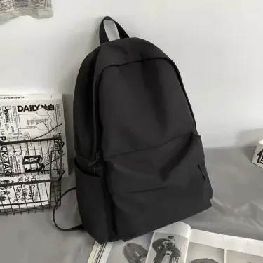 Black Gray White Red Versatile Backpack Highquality Large Capacity Waterproof Travel Bag Washable Nylon Computer Unisex_voghion.com
