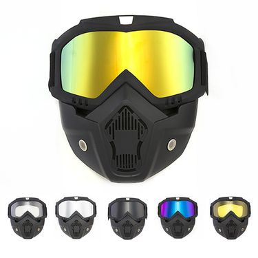 Outdoor motorcycle equipment goggles Face shield protection windproof glasses Off-road dust riding helmet Men's and women's goggles_viptrois.com