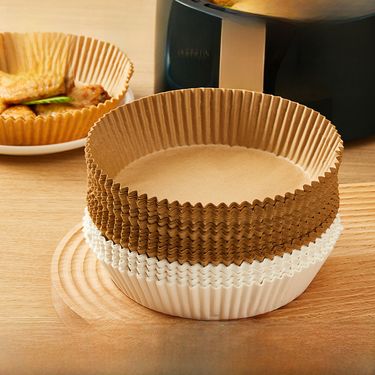 50pcs Special Paper for Air Fryer Round Non-stick Oil-absorbing Paper Household Food Silicone Oil Paper Baking Paper Tray Air Fryer Paper_voghion.com