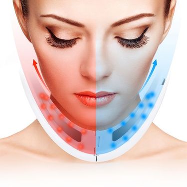 Double Chin Reducer Remote Control Intelligent V- Face Shaping Massager Face Lifting Machine Microcurrent Facial Device_voghion.com