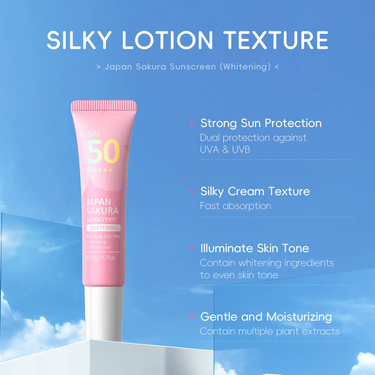 LAIKOU Sakura Brightening Sunscreen Primer, Hydrating And Moisturizing 20g_voghion.com