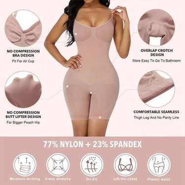 women's corset hip lift seamless body shaper full body sling tummy shaping body one piece underwear large_voghion.com