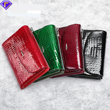 New Wallet Women High End Short Genuine Leather Stall Supply Wallet Fashion Coin Purse_voghion.com
