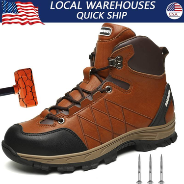 Waterproof Men Work Shoes Work Sneakers Composite Toe Safety Shoes Anti-Puncture Indestructible Shoes Welders Safety Boots_voghion.com