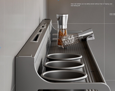 Kitchen Storage Rack, Non Perforated Wall Mounted Multifunctional Chopstick Holder, Household Seasoning Supplies Integrated Storage Rack_voghion.com