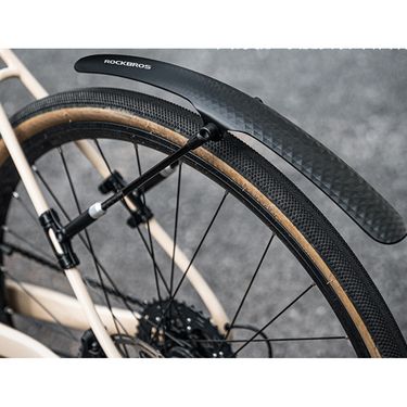 Highway bicycle mudguard, flat handle, highway station wagon, quick disassembly, 700C tile, mud removal, rainproof board_voghion.com