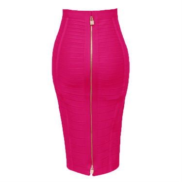 Women's clothing AliExpress hot selling 16 colors bandage short skirt striped zipper double open sexy high waist hip skirt skirt_voghion.com