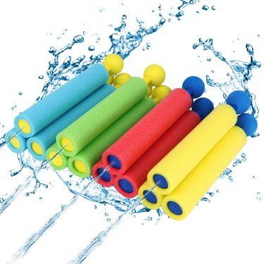 Foam Soakers Blaster Squirt Guns, Pool Noodles Toy With Plastic Handle Summer Swimming Beach Garden Fighting Game, Outdoor Toys_voghion.com