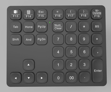 Office digital mini keypad wireless rechargeable accounting and finance keyboard computer_voghion.com