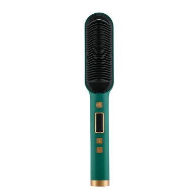 2 In 1 Electric Hair Straightener Ceramic Hot Comb Hair Straightening Brush Men Beard Comb Anti-Scalding Curling Iron Hairbrush_voghion.com