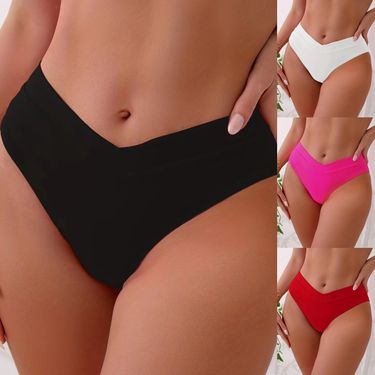 GraceChic New Style Two-Piece Swimsuit Sexy High-Waisted Swim Shorts Solid Color High-End Pure Desire Bikini Women Cross-Border_voghion.com