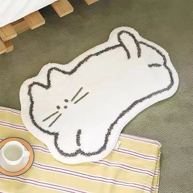 Cartoon living room sofa coffee table small carpet simple bedroom bedside floor mat bathroom door absorbent foot mat bay window mat_voghion.com