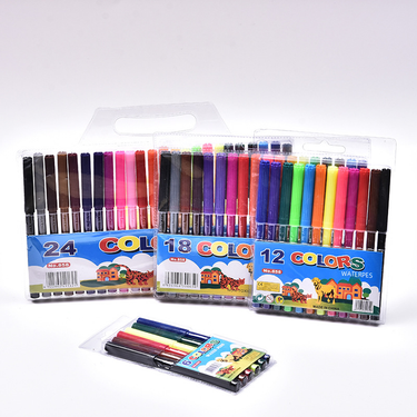 Cross-border children's art graffiti painting brush foreign trade export color pen suit 12 color children watercolor pen wholesale_voghion.com
