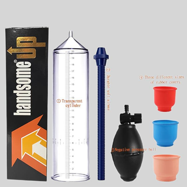 Manual Pacemaker Men's Universal Size Negative Pressure Silicone Vacuum Pump, Manual Penis Extension Pump, Air Pressure Equipment, Adult Sex Toys_voghion.com