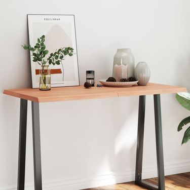 Table Top Light Brown 47.2"x23.6"x(0.8"-1.6") Treated Solid Wood Live Edge_voghion.com