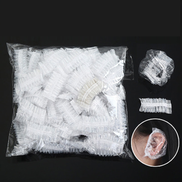 100pcs Disposable Ear Cover Ear Protector for Hair Dyeing Caps Bath Shower Earmuffs Hairdressing Tools Salon Barber Accessories Ear Care_voghion.com