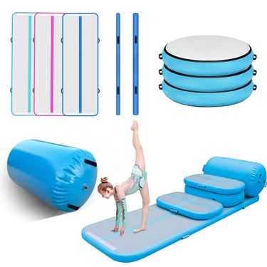 Inflatable Gym Mat Yoga Taekwondo Fitness Training Backflip Protective Gear Sports Supplies Stretch Air Cushion_voghion.com