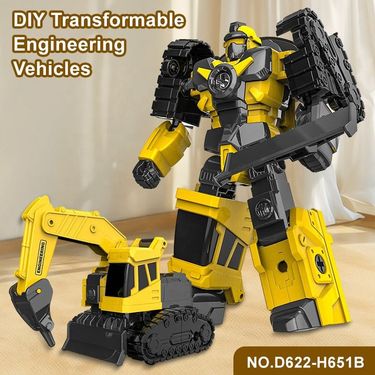 Wholesale Cars Toy For Children Manual Assembly Toy Educational Engineering Car Model Deformation Robot Toy Car For Boys_voghion.com