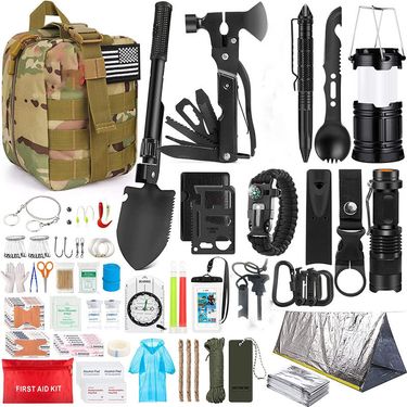 Survival Kit And First Aid Kit Camping Supplies Camping Men's Outdoor Adventure Camping Hiking Survival Kit_voghion.com