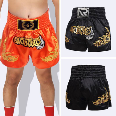 Muay Thai Shorts Kickboxing Pants MMA Sandboxing Training Clothes Adult Boxer Pants_voghion.com