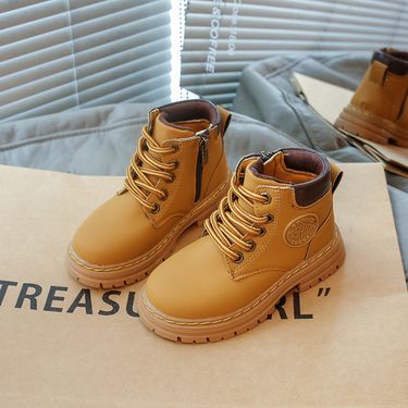 Girls' Children's New Trendy Kids' Shoes Autumn Non-Slip Martin Little Yellow Super Popular Short Boots_voghion.com