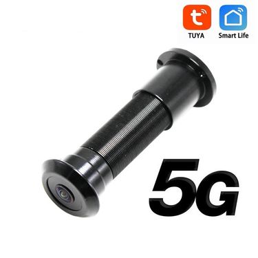 5G Graffiti Intelligent WiFi Door Night Vision Two-way Voice Intercom Wide-angle 180 Degree Cat Eye Video Camera Defense_voghion.com