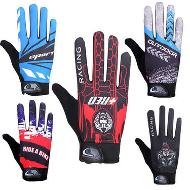 Printed cycling gloves for men s driving anti slip thin all finger mountain climbing sports fitness spring and Hunting Tactical Knife_voghion.com