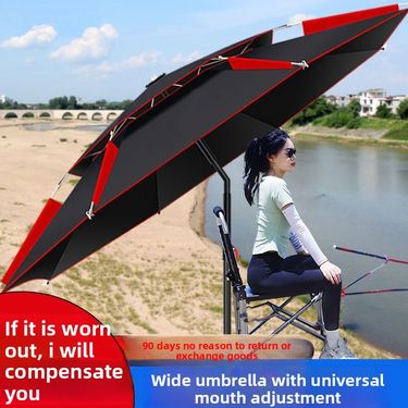 Large Ground Insert Universal Outdoor Sunshade Special New Model Sun Hook Fishing Umbrella_voghion.com