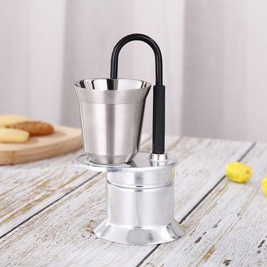 Aluminum Alloy Single Tube 50ml MINI Mocha Pot Camouflage Mini Single Cup Coffee Pot Italian Outdoor Coffee Machine_voghion.com