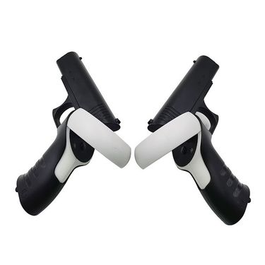 For Meta Quest 2 VR iplay Controller Shooting Game Grip(Black)_voghion.com