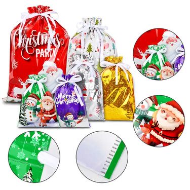 Cross-border New Christmas Halloween Gift Bag Santa Claus Drawstring Bags Candy Packaging Bag Gift Bag_voghion.com