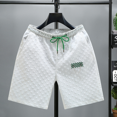 Men's Clothing 2024 new summer men's shorts sports leisure couple knitted shorts men's loose large size beach pants_mkmklike.com