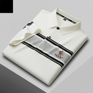 2025 High-quality Men's Polo Shirt, Summer New Exquisite Striped Short-sleeved Top_voghion.com
