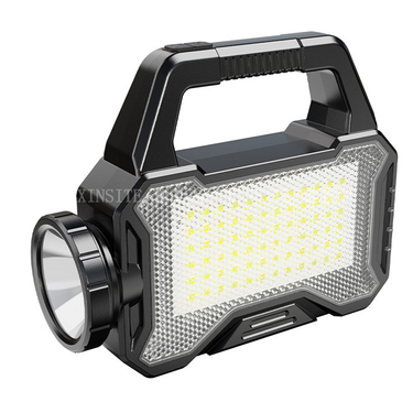 multi-functional solar portable light strong light long-range outdoor camping light work light emergency Searchlight_voghion.com