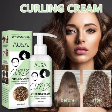 West & Month Hair Curling Cream Fast Drying Shaping Beautiful Hairstyles_voghion.com